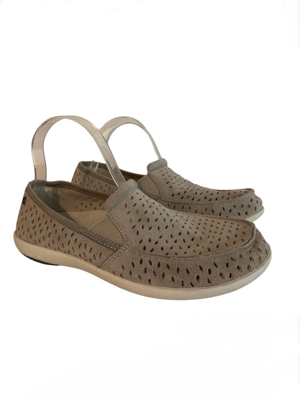 Spenco Orthotic Suede Perforated Slip-On Size 7.5 B shoes comfort walking